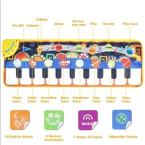 Musical Piano Mat, Vimpro19 Keys Piano Keyboard